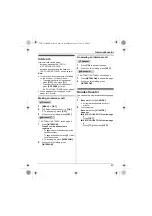 Предварительный просмотр 43 страницы Panasonic KX-TG3711BX Operating Instructions Manual