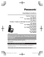 Panasonic KX-TG3712 Operating Instructions Manual preview