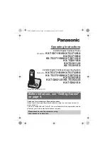 Panasonic KX-TG3721BX Operating Instructions Manual preview