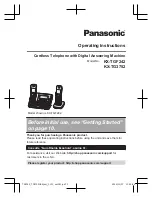 Предварительный просмотр 1 страницы Panasonic KX-TG3752 Operating Instructions Manual