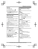 Предварительный просмотр 17 страницы Panasonic KX-TG3752 Operating Instructions Manual