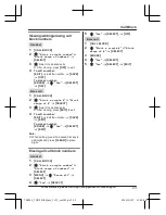 Предварительный просмотр 23 страницы Panasonic KX-TG3752 Operating Instructions Manual