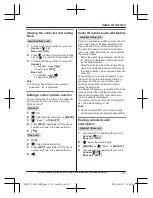 Предварительный просмотр 41 страницы Panasonic KX-TG3752 Operating Instructions Manual