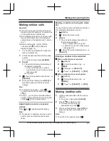 Предварительный просмотр 21 страницы Panasonic KX-TG3760 Operating Instructions Manual