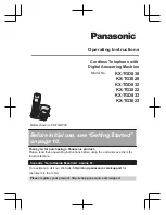 Предварительный просмотр 1 страницы Panasonic KX-TG3820 Operating Instructions Manual