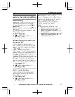 Preview for 47 page of Panasonic KX-TG3820 Operating Instructions Manual