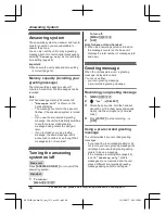 Preview for 44 page of Panasonic KX-TG3833 Operating Instructions Manual