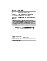 Предварительный просмотр 2 страницы Panasonic KX-TG4000B Operating Instructions Manual