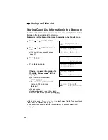 Предварительный просмотр 42 страницы Panasonic KX-TG4000B Operating Instructions Manual