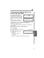 Предварительный просмотр 75 страницы Panasonic KX-TG4000B Operating Instructions Manual