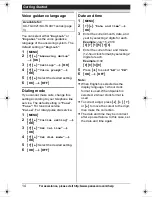 Preview for 14 page of Panasonic KX-TG4011N Operating Instructions Manual