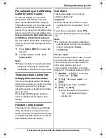 Preview for 17 page of Panasonic KX-TG4011N Operating Instructions Manual