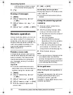 Preview for 30 page of Panasonic KX-TG4011N Operating Instructions Manual