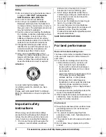 Preview for 8 page of Panasonic KX-TG4023N Operating Instructions Manual