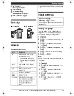 Preview for 13 page of Panasonic KX-TG4023N Operating Instructions Manual