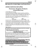 Предварительный просмотр 49 страницы Panasonic KX-TG4023N Operating Instructions Manual