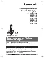 Preview for 1 page of Panasonic KX-TG4031 Operating Instructions Manual