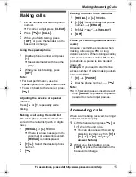 Preview for 15 page of Panasonic KX-TG4031 Operating Instructions Manual