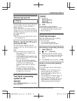 Preview for 29 page of Panasonic KX-TG403SK Operating Instructions Manual