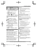 Preview for 31 page of Panasonic KX-TG403SK Operating Instructions Manual