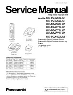 Panasonic KX-TG4061LAT Service Manual предпросмотр