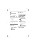 Предварительный просмотр 39 страницы Panasonic KX-TG4111C Operating Instructions Manual