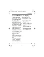 Предварительный просмотр 47 страницы Panasonic KX-TG4111C Operating Instructions Manual