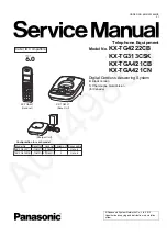 Panasonic KX-TG4222CB Service Manual preview