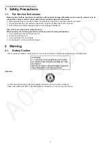 Предварительный просмотр 4 страницы Panasonic KX-TG4222CB Service Manual