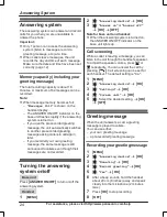 Preview for 24 page of Panasonic KX-TG4222N Operating Instructions Manual