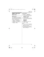 Предварительный просмотр 13 страницы Panasonic KX-TG4311BX Operating Instructions Manual