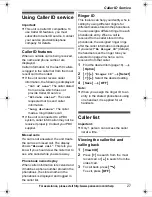 Preview for 27 page of Panasonic KX-TG4321 Operating Instructions Manual