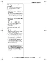 Preview for 37 page of Panasonic KX-TG4321 Operating Instructions Manual