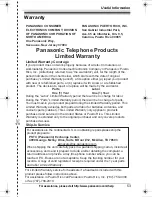 Предварительный просмотр 53 страницы Panasonic KX-TG4321 Operating Instructions Manual