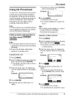 Предварительный просмотр 43 страницы Panasonic KX-TG4500 - Cordless Phone And 4 Handsets Operating Instructions Manual