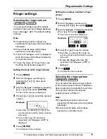 Предварительный просмотр 79 страницы Panasonic KX-TG4500 - Cordless Phone And 4 Handsets Operating Instructions Manual