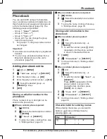 Предварительный просмотр 33 страницы Panasonic KX-TG454SK Operating Instructions Manual