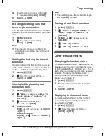 Предварительный просмотр 47 страницы Panasonic KX-TG454SK Operating Instructions Manual