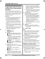 Предварительный просмотр 52 страницы Panasonic KX-TG454SK Operating Instructions Manual