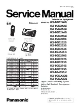 Panasonic KX-TG454SK Service Manual предпросмотр