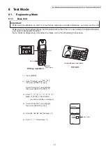 Предварительный просмотр 27 страницы Panasonic KX-TG454SK Service Manual