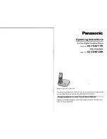 Preview for 1 page of Panasonic KX-TG4611HK Operating Instructions Manual