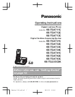 Предварительный просмотр 1 страницы Panasonic KX-TG4711C Operating Instructions Manual