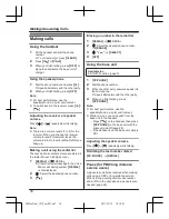 Предварительный просмотр 16 страницы Panasonic KX-TG4711C Operating Instructions Manual