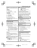 Предварительный просмотр 17 страницы Panasonic KX-TG4711C Operating Instructions Manual