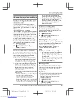 Preview for 39 page of Panasonic KX-TG4731 Operating Instructions Manual