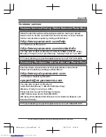 Preview for 59 page of Panasonic KX-TG4731 Operating Instructions Manual