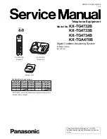 Предварительный просмотр 1 страницы Panasonic KX-TG4732B Service Manual