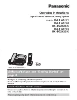 Предварительный просмотр 1 страницы Panasonic KX-TG4773B Operating Instructions Manual