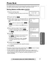 Предварительный просмотр 29 страницы Panasonic KX-TG5050 Operating Instructions Manual